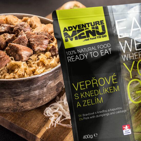Adventure menu bravčové s knedľou a kapustou