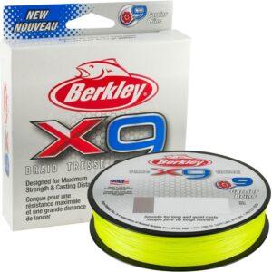 Berkley splietaná šnúra x9 fluro green 150 m-priemer 0