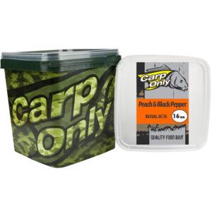 Carp only boilies peach & black pepper 3 kg-24 mm