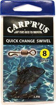 Carp´R´Us Quick Change Swivel Veľkosť 8 8 ks