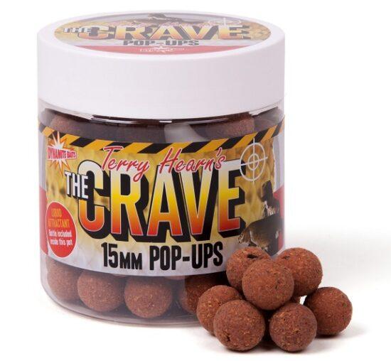 Dynamite baits plávajúce boilie pop-ups the crave-15 mm