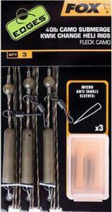 FOX Camo Submerge Heli Rigs Kwik Change Kit 40 lb 3 ks