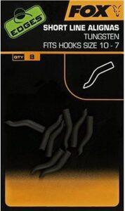 FOX Short Line Alignas Veľkosť 10 – 7 Tungsten 8 ks
