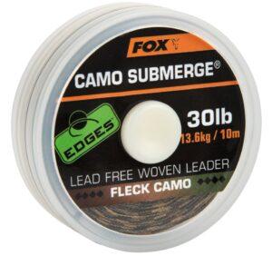 Fox náväzcová šnúrka edges submerge fleck camo leader 10 m-priemer 50 lb / nosnosť 22