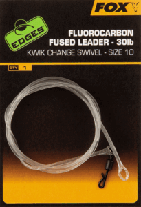 Fox náväzec fluorocarbon fused leader 75 cm 30 lb-veľkosť 10