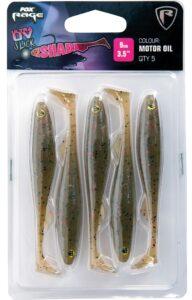 Fox rage gumová nástraha slick shad ultra uv motor oil-7 cm 5 kusov