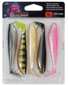 Fox rage gumová nástraha zander pro shad uv mixed colour packs 5 ks-dĺžka 10 cm