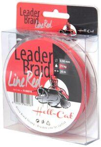 Hell-cat náväzcová šnúra leader braid line red 20 m-priemer 1