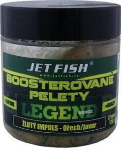 Jet Fish Boosterované pelety Legend Žltý impulz + Orech/Javor 12 mm 120 g