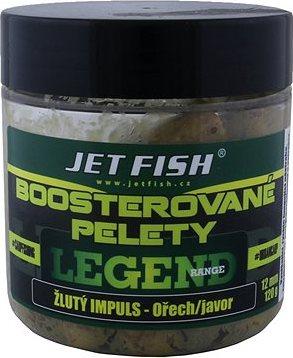 Jet Fish Boosterované pelety Legend Žltý impulz + Orech/Javor 12 mm 120 g