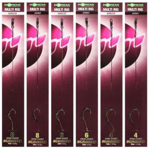 Korda náväzec multi rig krank choody kamo braid barbed-háčik 6 nosnosť 20 lb