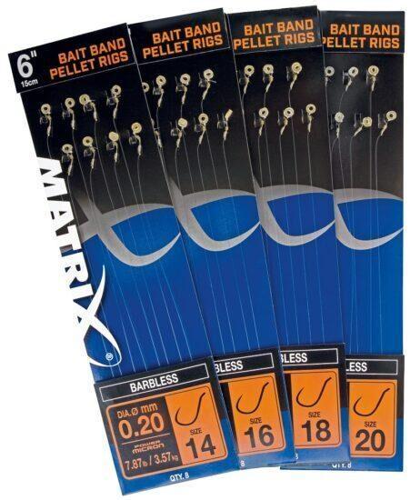 Matrix nádväzec 6” bait band pellet rigs-veľkosť háčika  20