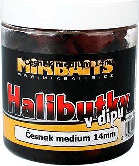 Mikbaits Halibutky v dipe Cesnak 14 mm 250 ml