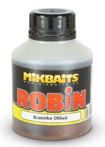 Mikbaits booster robin fish brusnica oliheň 250 ml