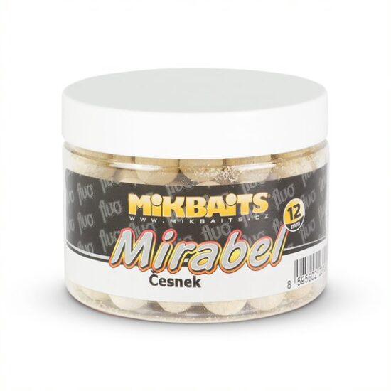 Mikbaits mirabel fluo boilie 150 ml 12 mm - cesnak