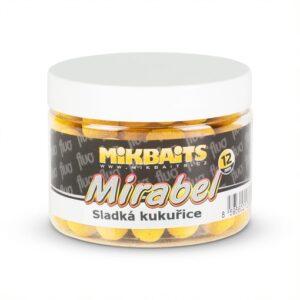 Mikbaits mirabel fluo boilie 150 ml 12 mm - sladká kukurica