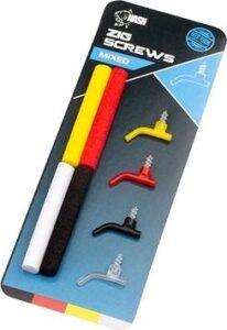 Nash Zig Screws Large Mixed 4 ks