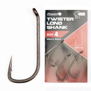 Nash háčiky twister long shank micro barbed 10 ks-veľkosť 1