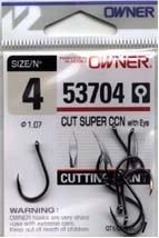 Owner háčik  s očkom cutting point 53704-veľkosť 8 / 8ks