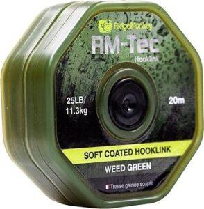 RidgeMonkey RM-Tec Soft Coated Hooklink 20 m Zelená