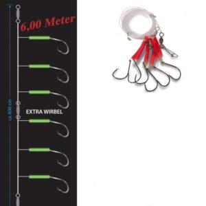 Saenger aquantic circle hook fluoročervená 6/0