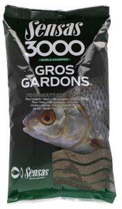 Sensas krmítková zmes 3000 gros gardons 1 kg-veľká plotica čierna jemná