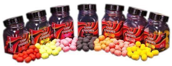Sportcarp plávajúce nástrahy carp candies 100 ml 15mm-spicy squid (korenistá oliheň)
