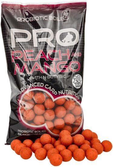 Starbaits boilies probiotic peach mango + n-butyric - 800 g 14 mm