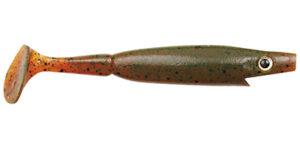 Strike pro gumová nástraha piglet shad motor oil pepper-8