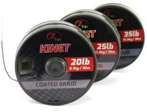 Zfish šnúrka kinet coated braid hnedá 10 m-priemer 35 lb / nosnosť 15