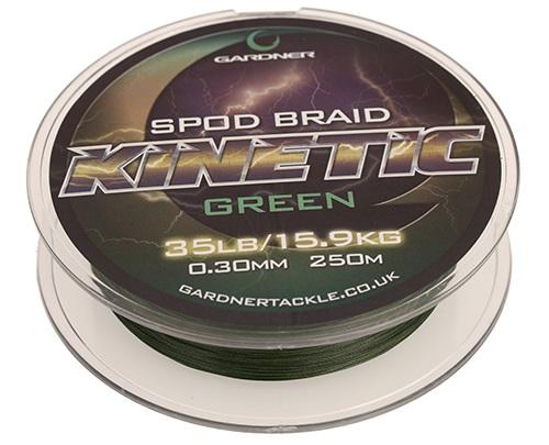 Gardner splietaná šnúra kinetic spod braid zelená 250 m - priemer 0